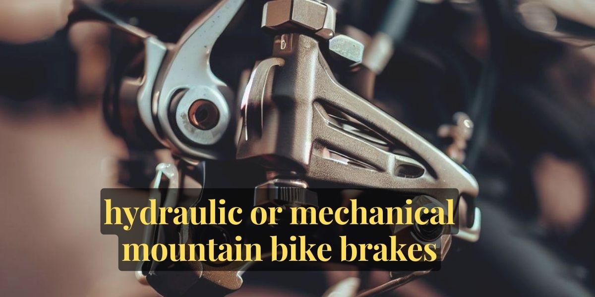 hydraulic or mechanical mountain bike brakes